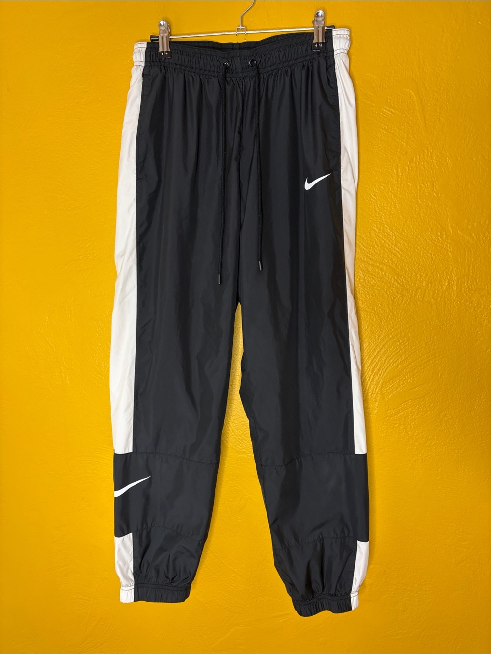 Nike Black & White Men’s Small Joggers with Side Panels Great Condition! 90’s